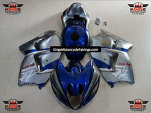 Suzuki GSX1300R Hayabusa (1999-2007) Dark Blue Navy, Silver Fairings at KingsMotorcycleFairings.com