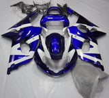 Blue and White Fairing Kit for a 2000, 2001 & 2002 Suzuki GSX-R1000 motorcycle