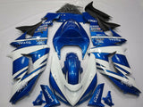 Blue and White Fairing Kit for a 2006 & 2007 Kawasaki ZX-10R motorcycle