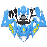 Blue and Yellow Rizla Fairing Kit for a 2005 & 2006 Suzuki GSX-R1000 motorcycle