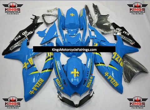 Suzuki GSXR600 (2008-2010) Blue & Yellow Rizla Fairings