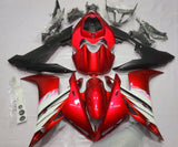 Red, White, Silver and Matte Black Fairing Kit for a 2004, 2005 & 2006 Yamaha YZF-R1 motorcycle