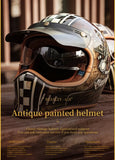 Brown Retro Beasley Open-Face Motorcycle Helmet is brought to you by KingsMotorcycleFairings.com