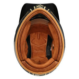 Brown Retro Beasley Open-Face Motorcycle Helmet is brought to you by KingsMotorcycleFairings.com