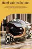Brown Retro Beasley Open-Face Motorcycle Helmet is brought to you by KingsMotorcycleFairings.com