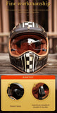 Brown Retro Beasley Open-Face Motorcycle Helmet is brought to you by KingsMotorcycleFairings.com