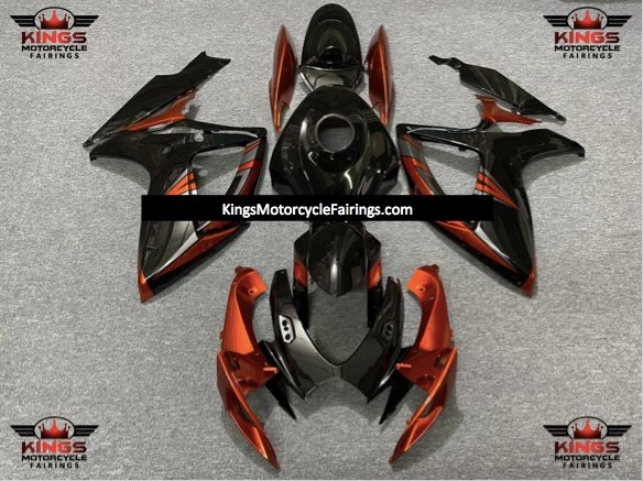 Suzuki GSXR600 (2006-2007) Burnt Orange, Black & Gray Fairings