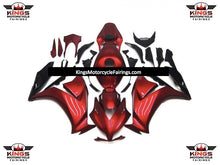 Candy Apple Red and Black Fairing Kit for a 2012, 2013, 2014, 2015 & 2016 Honda CBR1000RR motorcycle