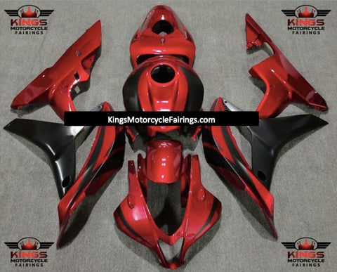 Honda CBR600RR (2007-2008) Red & Matte Black Fairings