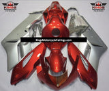 Candy Orange and Silver Fairing Kit for a 2004 and 2005 Honda CBR1000RR motorcycle