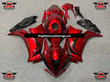 Candy Red and Black Fairing Kit for a 2012, 2013, 2014, 2015 & 2016 Honda CBR1000RR motorcycle