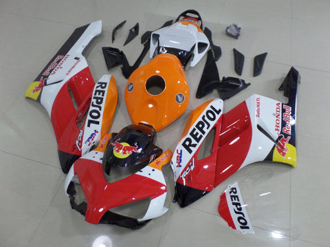 Honda CBR1000RR (2004-2005) Red, Orange & White Repsol RedBull HRC Fairings