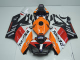 Black, Orange, Red and White Repsol RCV 1 Fairing Kit for a 2004 and 2005 Honda CBR1000RR motorcycle