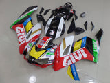 Red, White, Black and Yellow Givi Fairing Kit for a 2004 and 2005 Honda CBR1000RR motorcycle