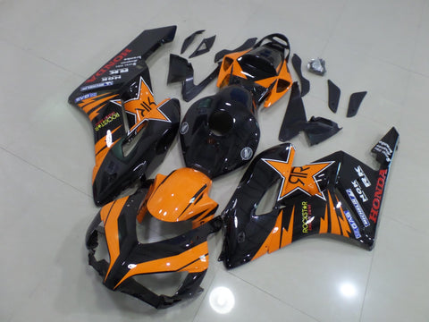 Honda CBR1000RR (2004-2005) Black & Orange Rockstar Fairings