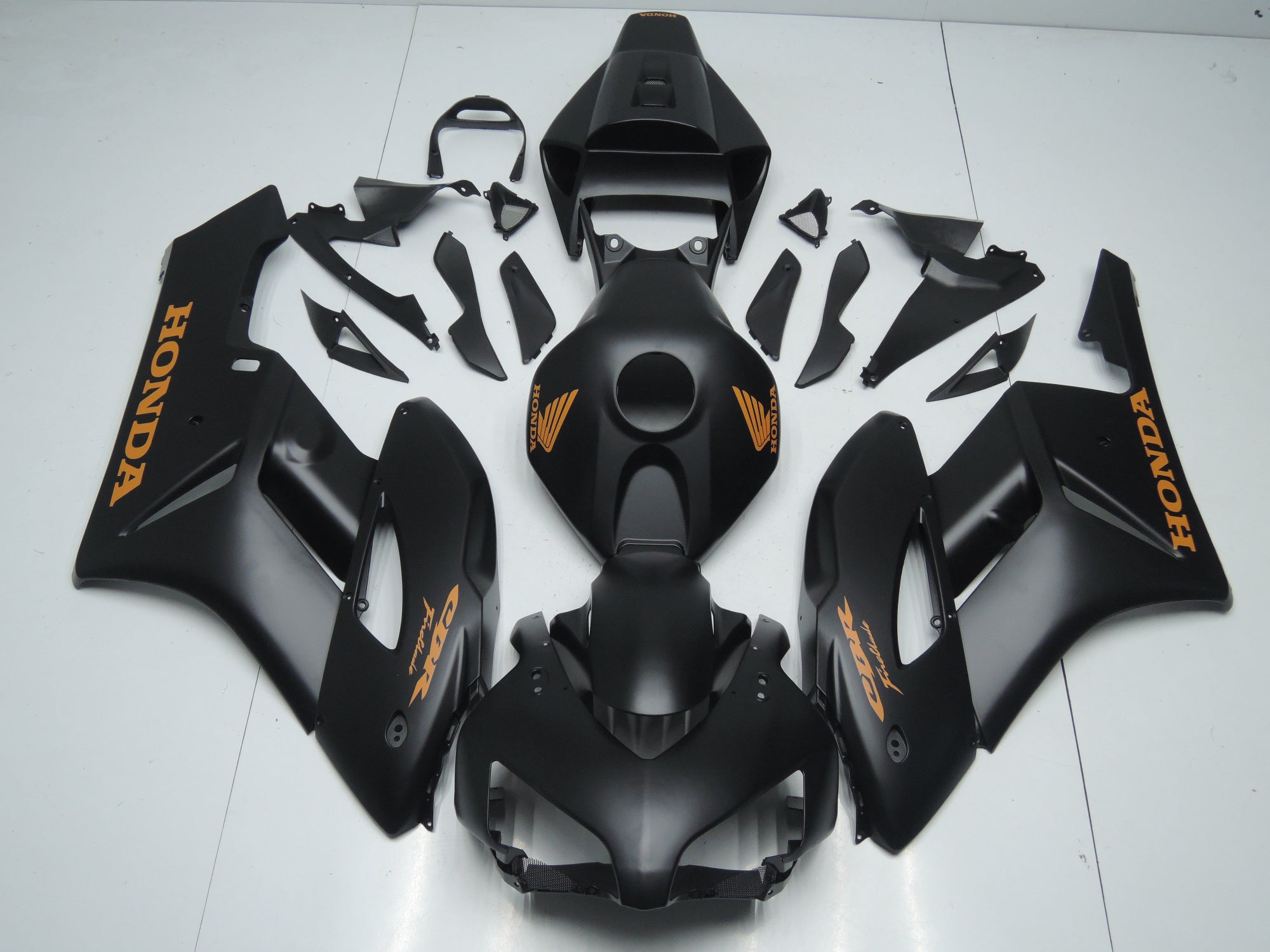 Honda CBR1000RR (2004-2005) Matte Black & Matte Orange Fairings