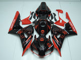 Black and Red Bacardi Fairing Kit for a 2006 & 2007 Honda CBR1000RR motorcycle