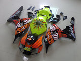 Black, Orange, Red, White and Neon Yellow Rossi Fairing Kit for a 2006 & 2007 Honda CBR1000RR motorcycle