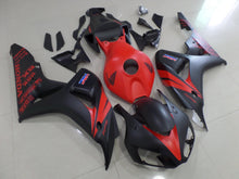 Matte Black and Matte Red Fairing Kit for a 2006 & 2007 Honda CBR1000RR motorcycle
