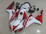 White and Red Fairing Kit for a 2006 & 2007 Honda CBR1000RR motorcycle