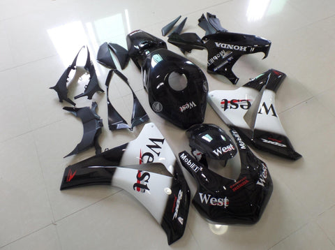 Honda CBR1000RR (2008-2011) Black & White West Race Fairings