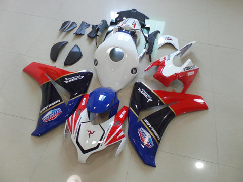 Honda CBR1000RR (2008-2011) White, Blue, Dark Blue, Red & Gold TT Legends Fairings