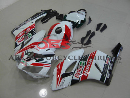 White, Red and Black Castrol Fairing Kit for a 2004 & 2005 Honda CBR1000RR motorcycle