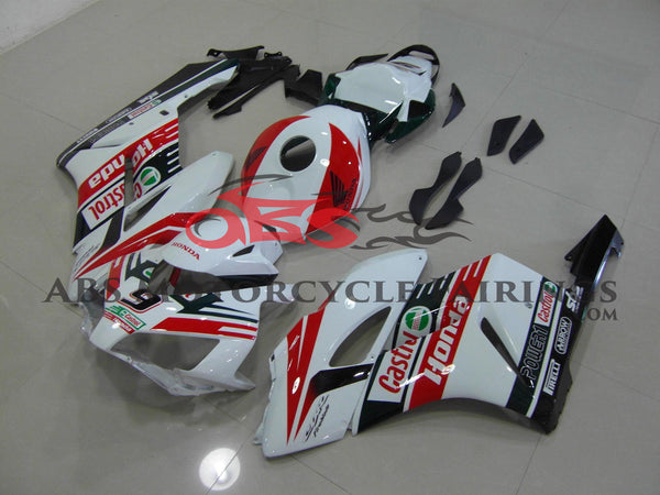 Honda CBR1000RR (2004-2005) White, Red & Black Castrol Fairings 