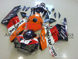Orange and Dark Blue Repsol RCV Fairing Kit for a 2004 & 2005 Honda CBR1000RR motorcycle