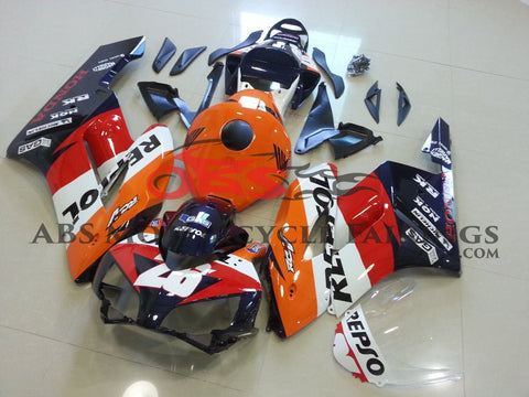 Honda CBR1000RR (2004-2005) Orange & Dark Blue Repsol RCV Fairings