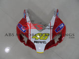 Red, White, Black and Yellow Ducati Style Fairing Kit for a 2004 & 2005 Honda CBR1000RR motorcycle