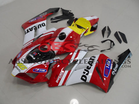 Honda CBR1000RR (2004-2005) Red, White, Black & Yellow Ducati Style Fairings