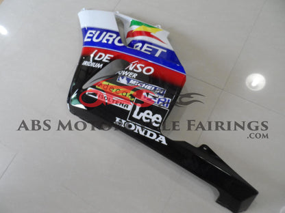 Black and White Lee Fairing Kit for a 2004 & 2005 Honda CBR1000RR motorcycle