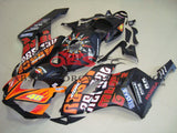 Matte Black and Orange ROSSI Fairing Kit for a 2004 & 2005 Honda CBR1000RR motorcycle