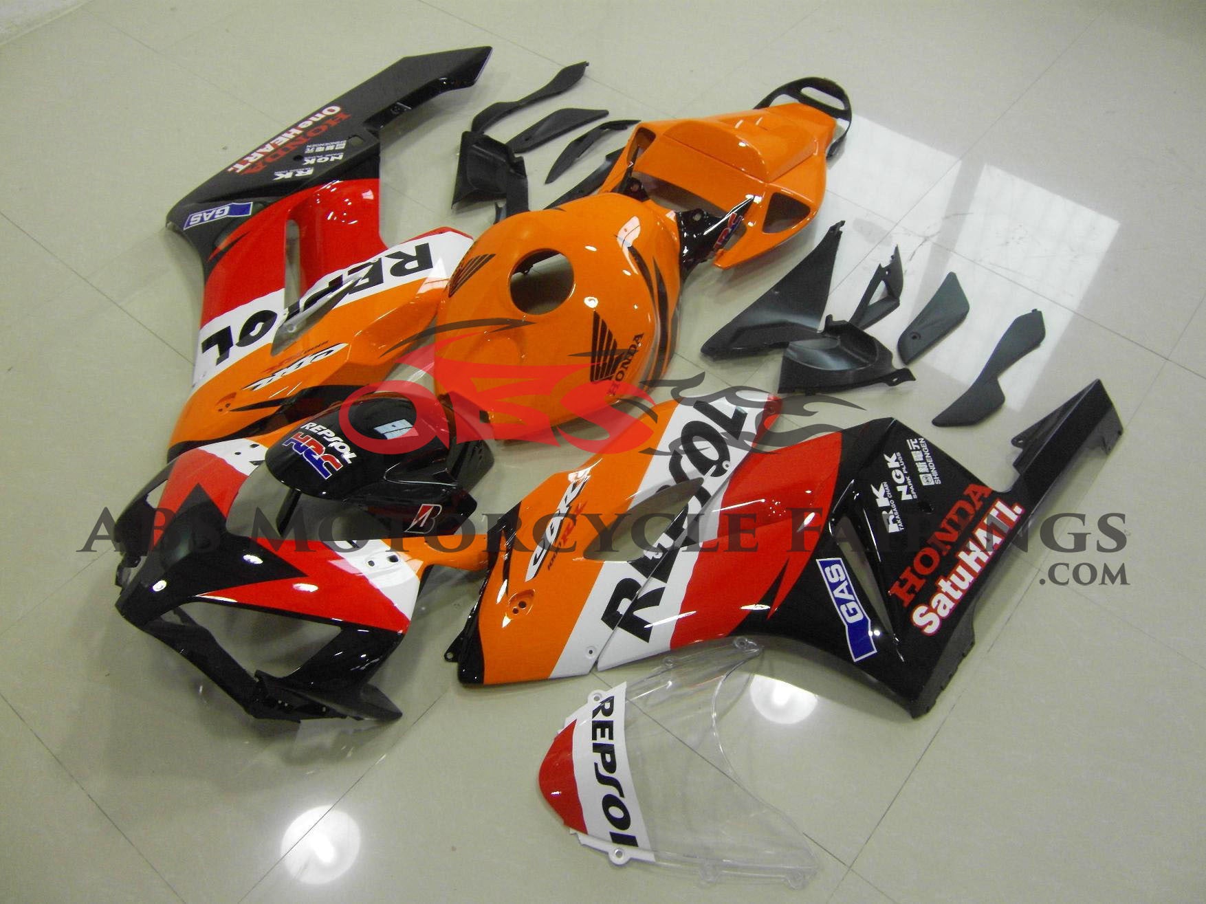 Honda CBR1000RR (2004-2005) Orange Gas SatuHATI Repsol Fairings