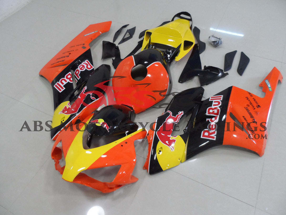 ZXMT Fairing Kit For Honda CBR 1000RR 2004-2005 – Red/Black/Orange – 21pc ABS Plastic