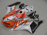 White, Orange and Black Fairing Kit for a 2004 & 2005 Honda CBR1000RR motorcycle