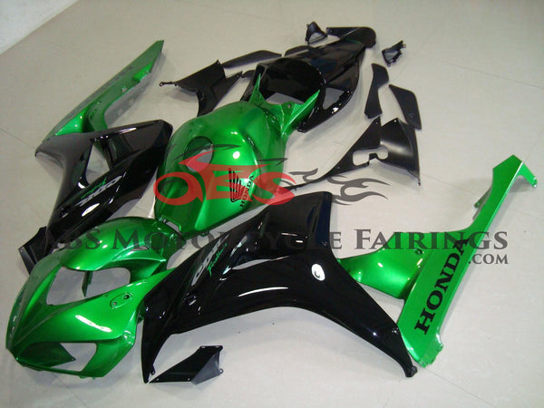 Honda CBR1000RR (2006-2007) Green & Black Fairings 