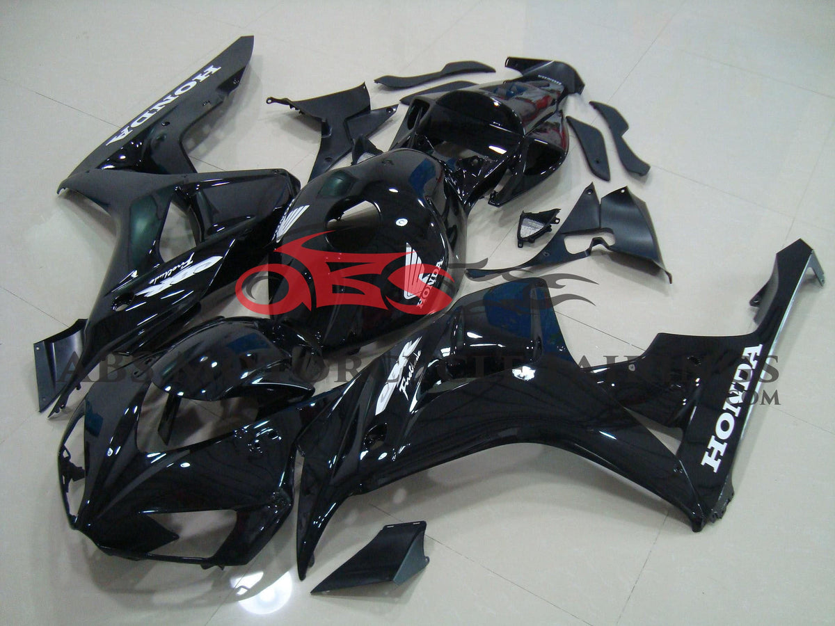 Honda CBR 1000 Fairings 2006 2007 Black Silver Kings