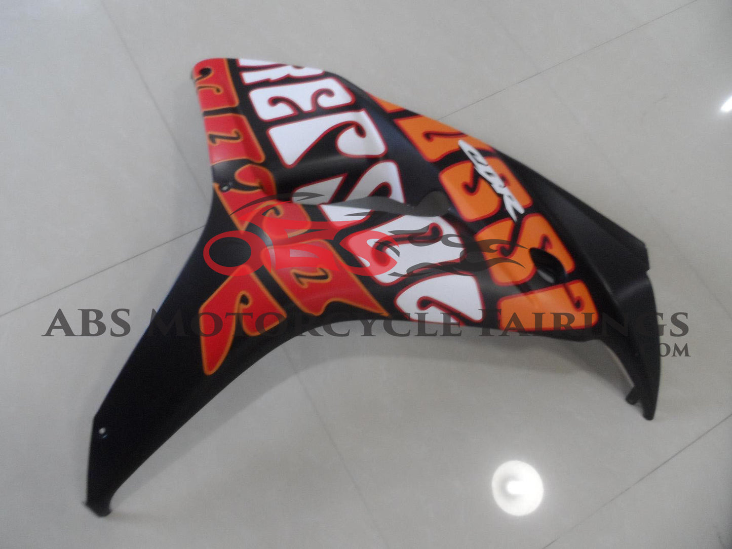 Matte Black and Orange ROSSI Fairing Kit for a 2006 & 2007 Honda CBR1000RR motorcycle