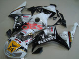 White, Black and Gold Playboy Fairing Kit for a 2006 & 2007 Honda CBR1000RR motorcycle