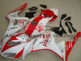 White and Red Pramac Fairing Kit for a 2006 & 2007 Honda CBR1000RR motorcycle