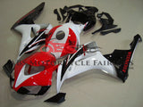 White, Red and Black Fairing Kit for a 2006 & 2007 Honda CBR1000RR motorcycle