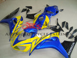 Yellow and Blue Fairing Kit for a 2006 & 2007 Honda CBR1000RR motorcycle