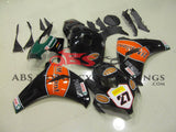 Black and Orange HM Plant Fairing Kit for a 2008, 2009, 2010 & 2011 Honda CBR1000RR motorcycle