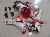 Honda CBR1000RR (2008-2011) White & Candy Apple Red MUSASHI HARC Pro Fairings