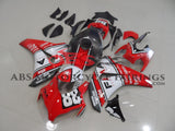 Red, Gray and White FMA Fairing Kit for a 2008, 2009, 2010 & 2011 Honda CBR1000RR motorcycle