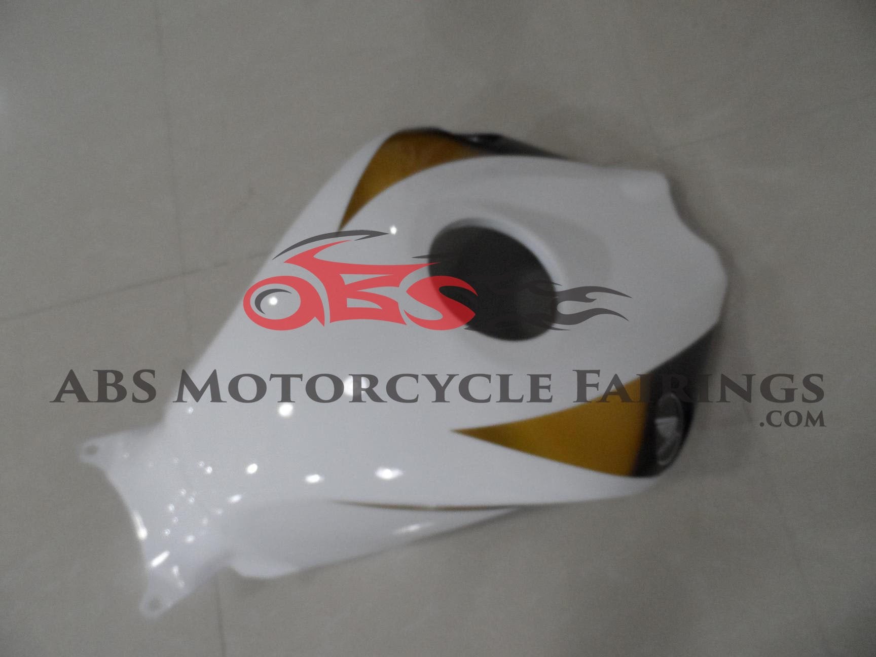 White, Black and Gold Fairing Kit for a 2008, 2009, 2010 & 2011 Honda CBR1000RR motorcycle