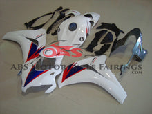 White, Blue and Red Fairing Kit for a 2008, 2009, 2010 & 2011 Honda CBR1000RR motorcycle
