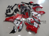Dark Red and Gray FMA Fairing Kit for a 2008, 2009, 2010 & 2011 Honda CBR1000RR motorcycle